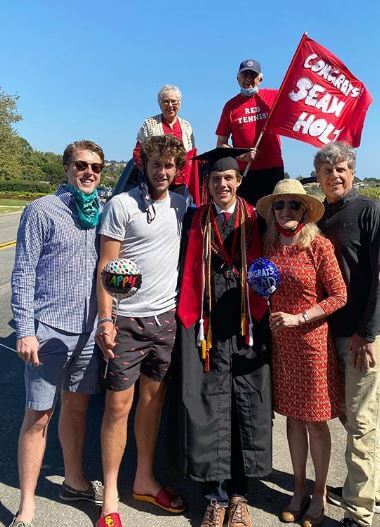 Scott Holt with all his family members